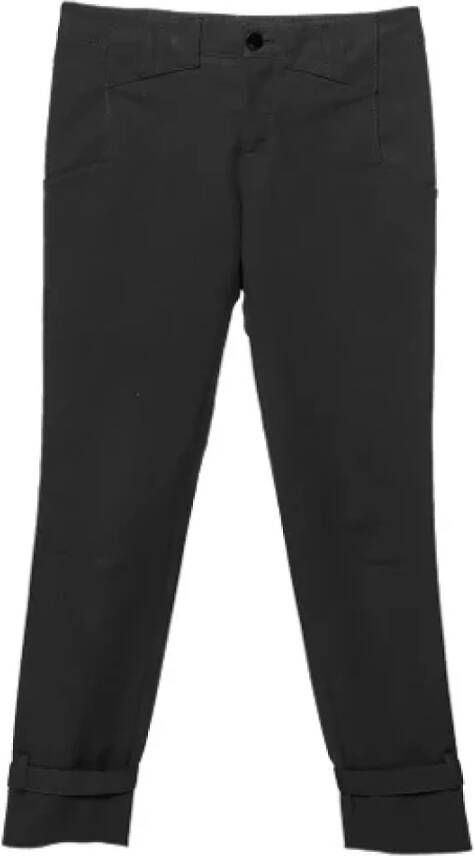 Gucci Vintage Pre-owned Cotton bottoms Zwart Dames