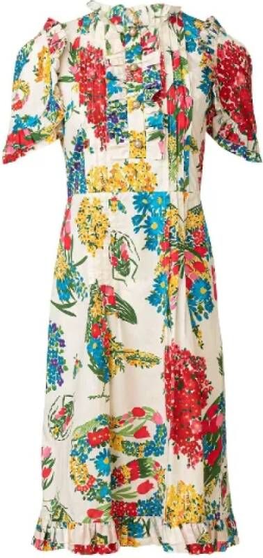 Gucci Vintage Pre-owned Cotton dresses Meerkleurig Dames