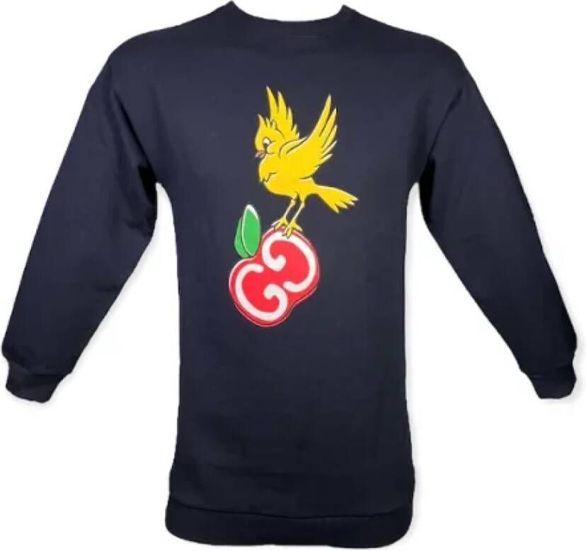 Gucci Vintage Pre-owned Cotton tops Blauw Dames