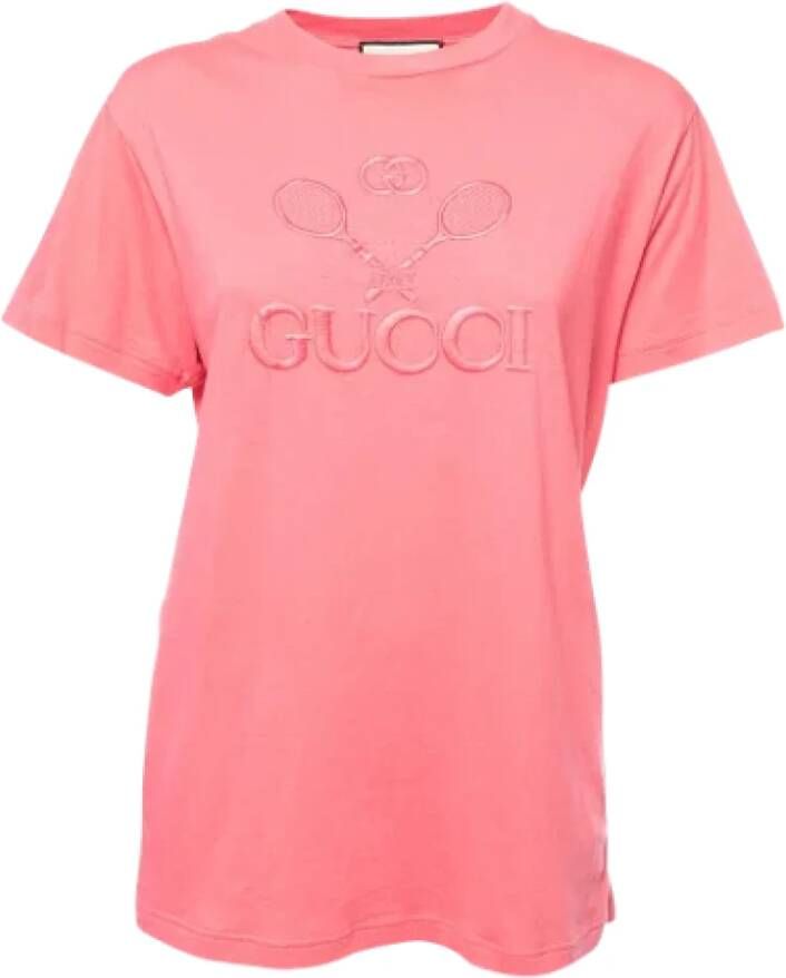 Gucci Vintage Pre-owned Cotton tops Roze Dames
