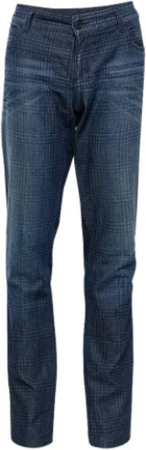 Gucci Vintage Pre-owned Denim jeans Blauw Dames