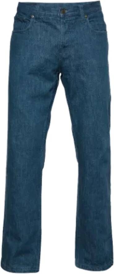 Gucci Vintage Pre-owned Denim jeans Blauw Dames