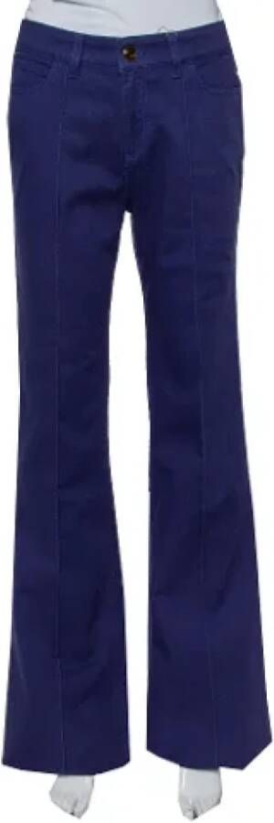 Gucci Vintage Pre-owned Denim jeans Blauw Dames