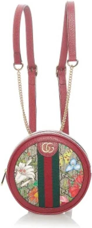 Gucci Vintage Pre-owned Fabric backpacks Rood Dames