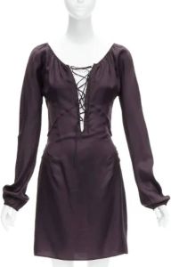 Gucci Vintage Pre-owned Fabric dresses Paars Dames