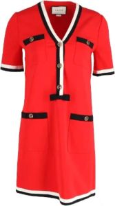 Gucci Vintage Pre-owned Fabric dresses Rood Dames