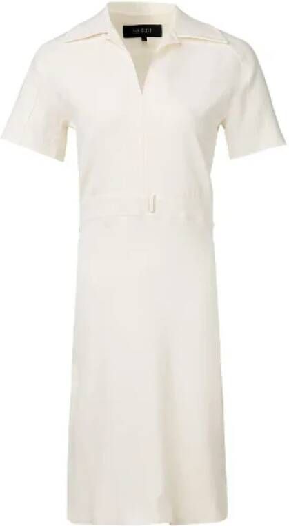 Gucci Vintage Pre-owned Fabric dresses White Dames