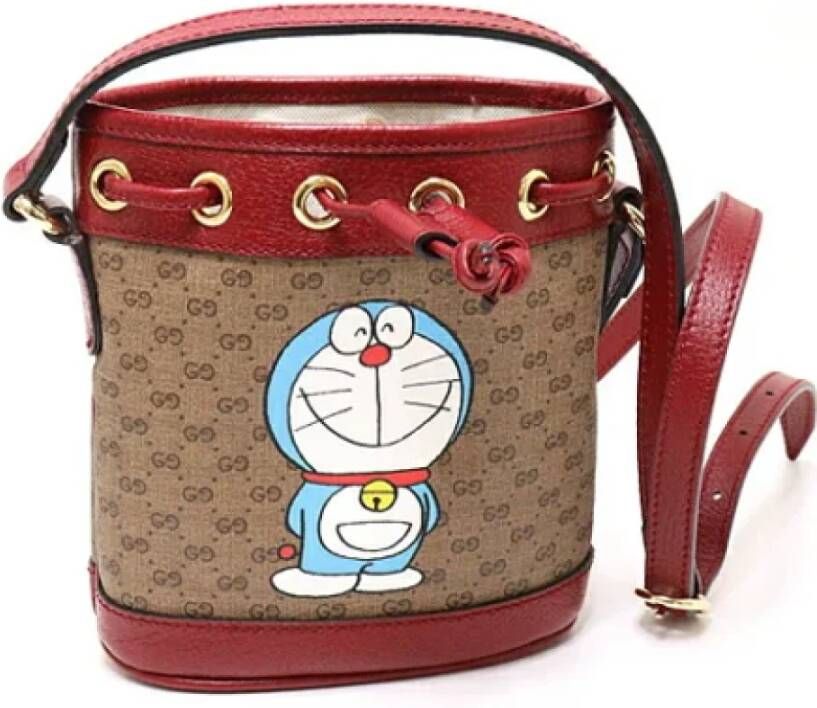 Gucci Vintage Pre-owned Fabric gucci-bags Beige Dames
