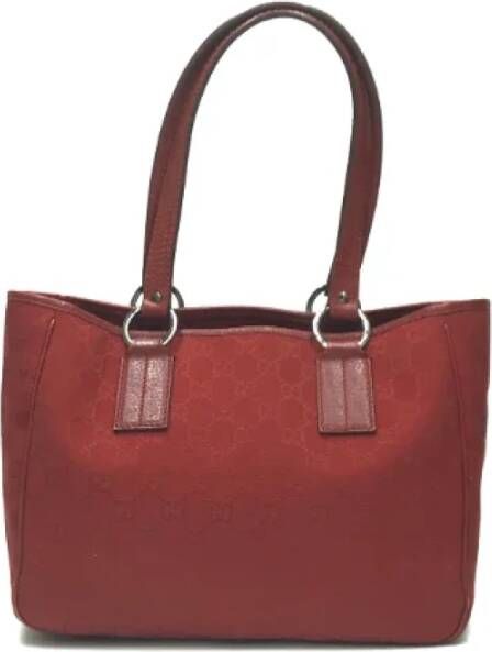 Gucci Vintage Pre-owned Fabric gucci-bags Rood Dames
