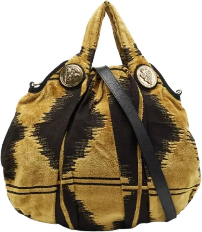 Gucci Vintage Pre-owned Fabric handbags Geel Dames