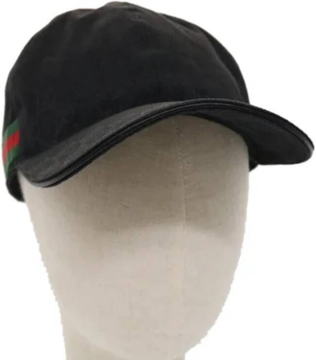Gucci Vintage Pre-owned Fabric hats Zwart Dames