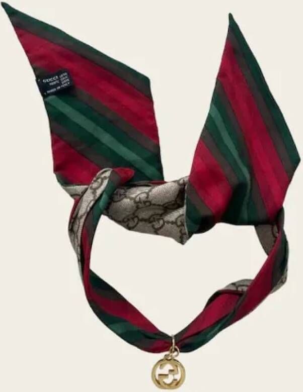 Gucci Vintage Pre-owned Fabric scarves Meerkleurig Dames