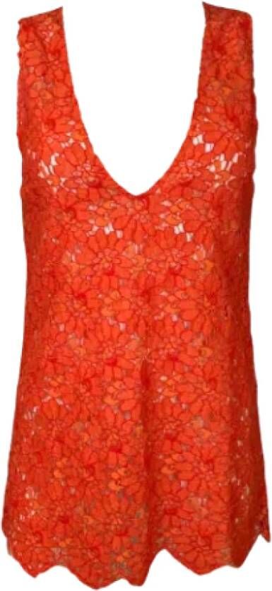 Gucci Vintage Pre-owned Fabric tops Rood Dames