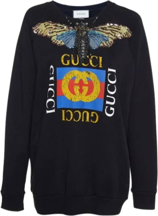 Gucci Vintage Pre-owned Fabric tops Zwart Dames