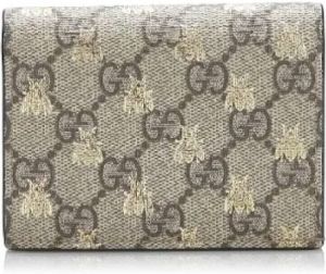 Gucci Vintage Pre-owned Fabric wallets Bruin Dames