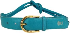 Gucci Vintage Pre-owned Leather belts Blauw Dames