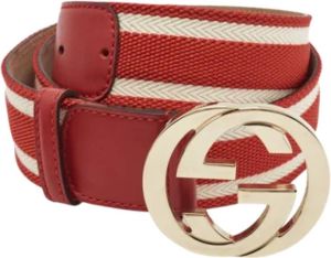 Gucci Vintage Pre-owned Leather belts Rood Dames