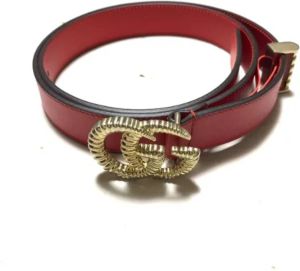 Gucci Vintage Pre-owned Leather belts Rood Dames