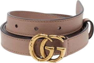 Gucci Vintage Pre-owned Leather belts Roze Unisex