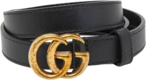 Gucci Vintage Pre-owned Leather belts Zwart Dames