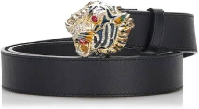 Gucci Vintage Pre-owned Leather belts Zwart Dames