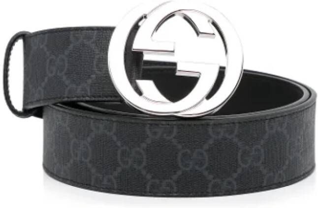 Gucci Vintage Pre-owned Leather belts Zwart Dames