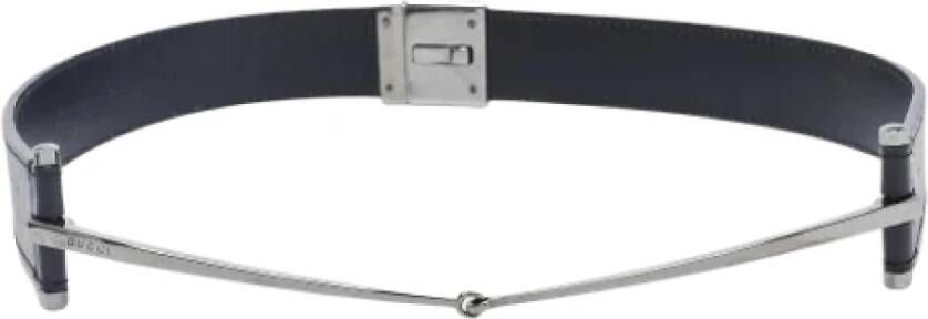 Gucci Vintage Pre-owned Leather belts Zwart Dames