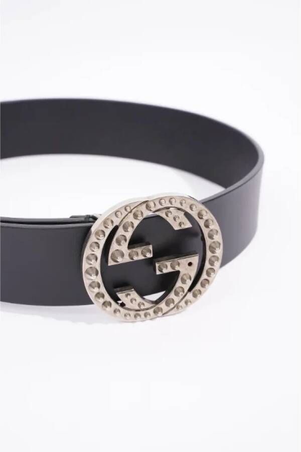 Gucci Vintage Pre-owned Leather belts Zwart Dames