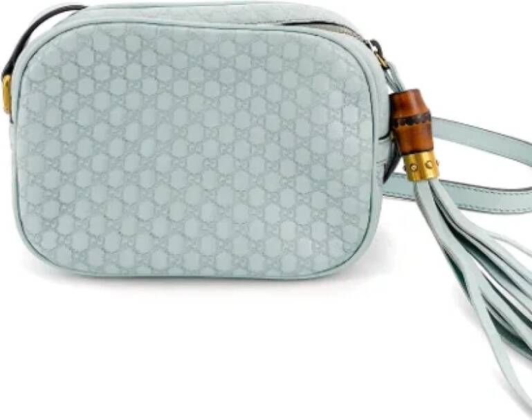 Gucci Vintage Pre-owned Leather crossbody-bags Groen Dames