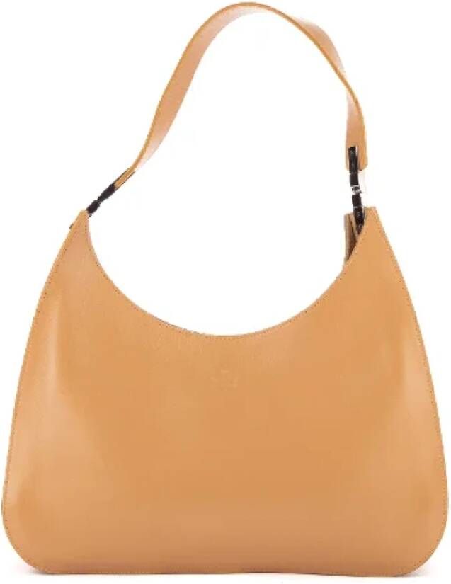 Gucci Vintage Pre-owned Leather gucci-bags Beige Dames