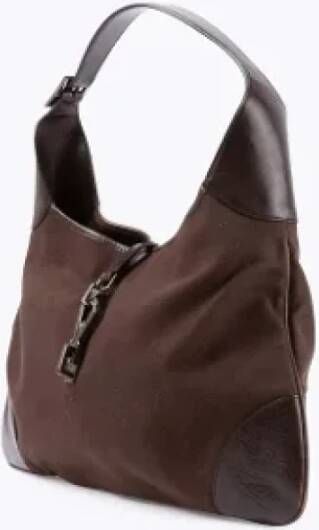 Gucci Vintage Pre-owned Leather gucci-bags Bruin Dames