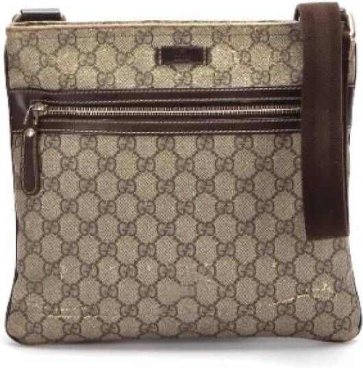 Gucci Vintage Pre-owned Leather gucci-bags Bruin Dames