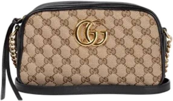 Gucci Vintage Pre-owned Leather gucci-bags Bruin Dames