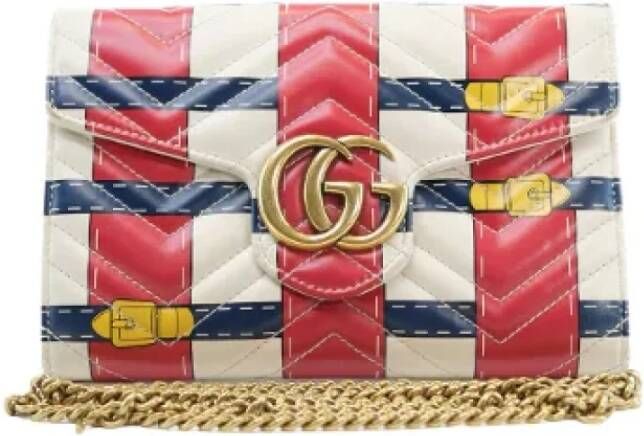 Gucci Vintage Pre-owned Leather gucci-bags Meerkleurig Dames