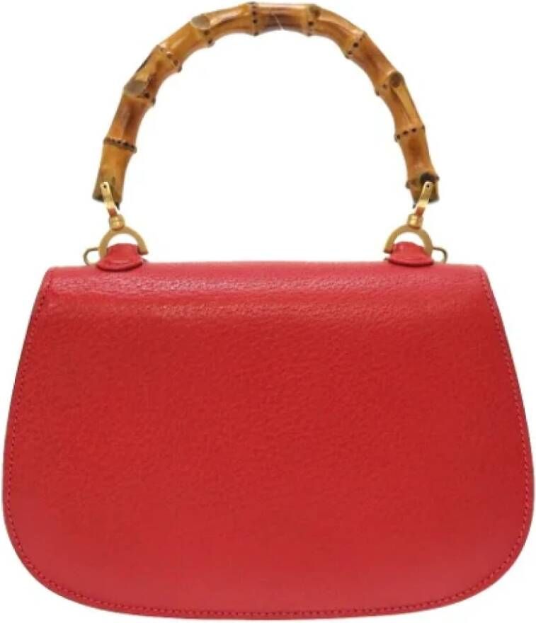 Gucci Vintage Pre-owned Leather gucci-bags Rood Dames