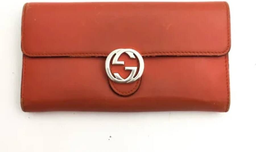Gucci Vintage Pre-owned Leather gucci-bags Rood Dames
