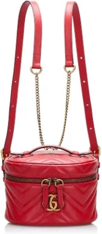 Gucci Vintage Pre-owned Leather gucci-bags Rood Dames