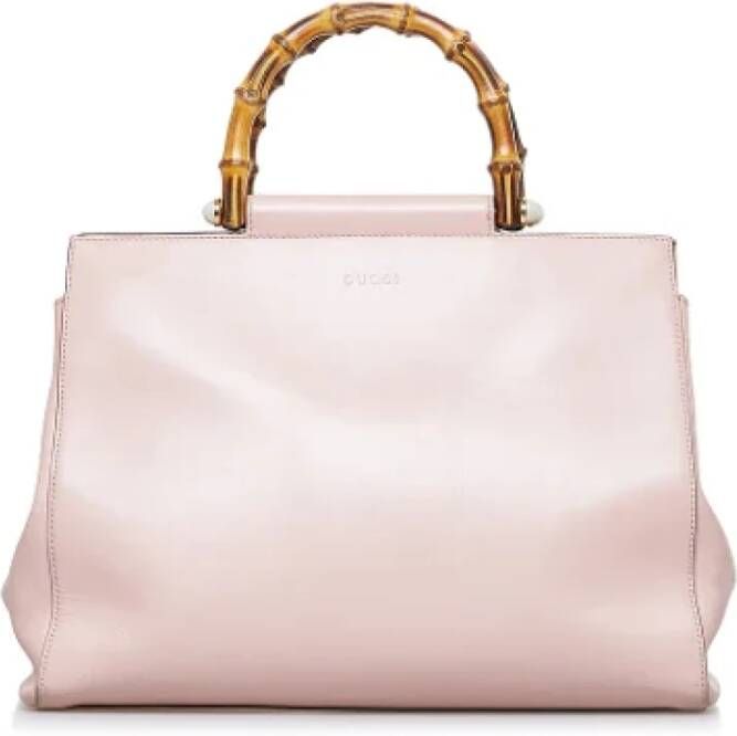 Gucci Vintage Pre-owned Leather gucci-bags Roze Dames