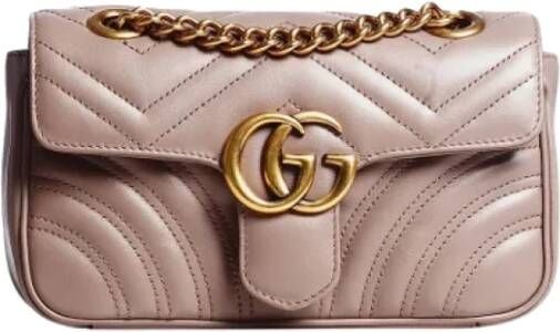 Gucci Vintage Pre-owned Leather gucci-bags Roze Dames