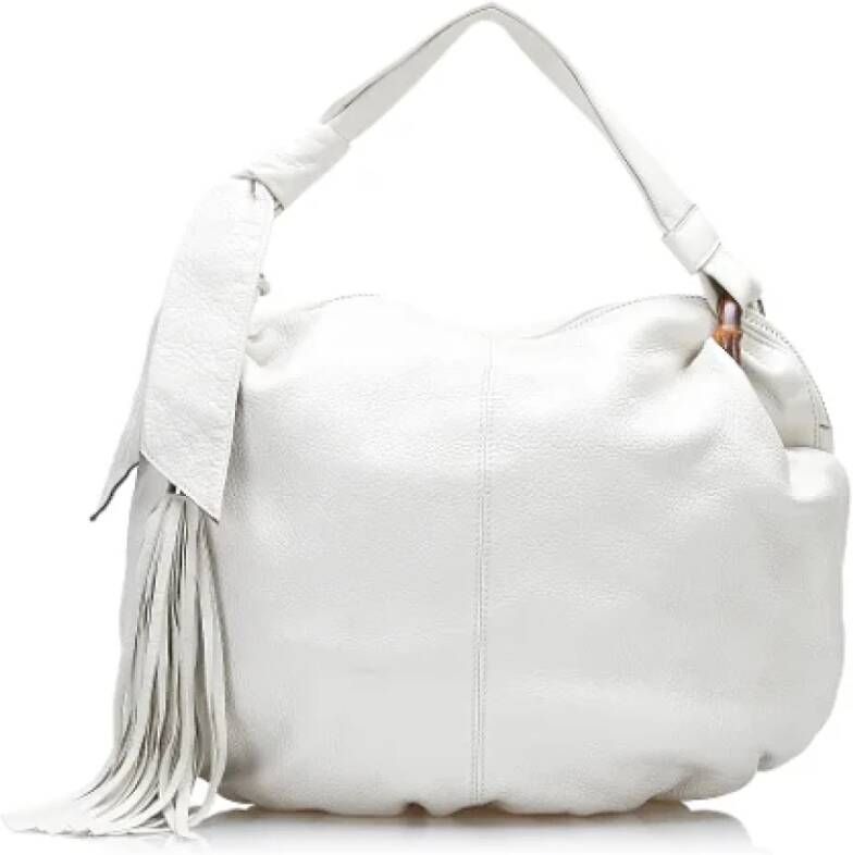 Gucci Vintage Pre-owned Leather gucci-bags White Dames