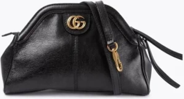 Gucci Vintage Pre-owned Leather gucci-bags Zwart Dames
