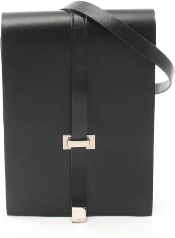 Gucci Vintage Pre-owned Leather gucci-bags Zwart Dames
