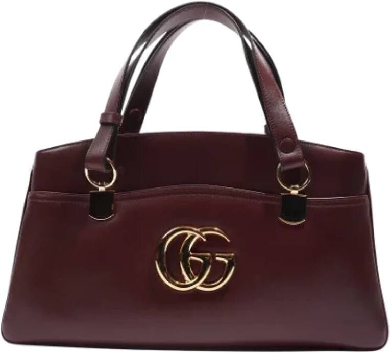 Gucci Vintage Pre-owned Leather handbags Rood Dames