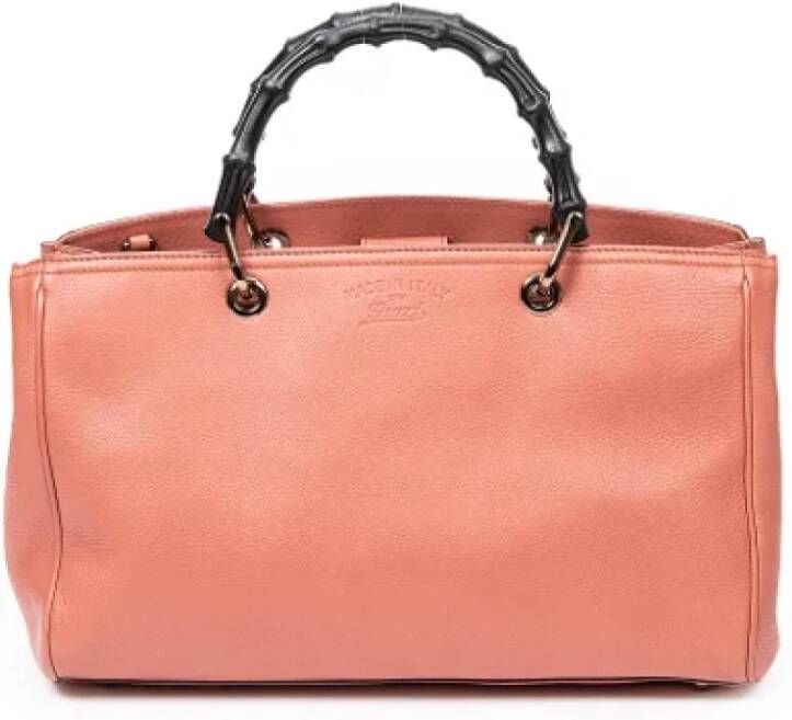 Gucci Vintage Pre-owned Leather handbags Roze Dames