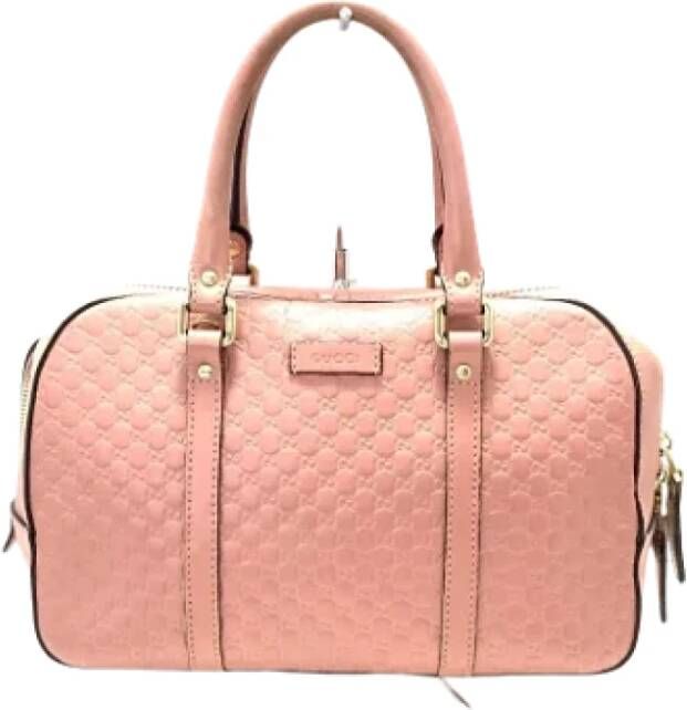 Gucci Vintage Pre-owned Leather handbags Roze Dames