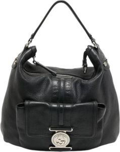 Gucci Vintage Pre-owned Leather handbags Zwart Dames