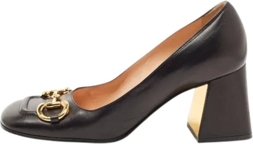Gucci Vintage Pre-owned Leather heels Zwart Dames