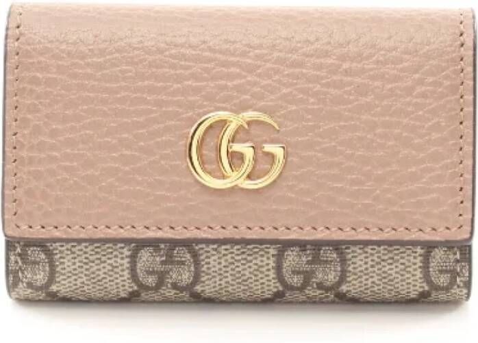 Gucci Vintage Pre-owned Leather key-holders Beige Dames