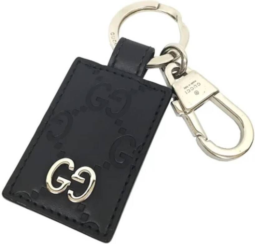 Gucci Vintage Pre-owned Leather key-holders Zwart Dames