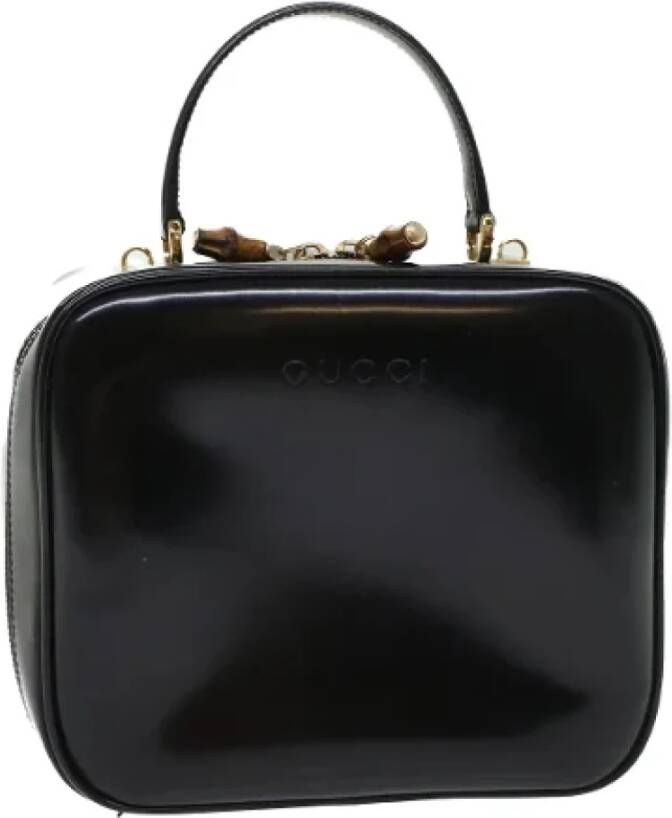 Gucci Vintage Pre-owned Leather pouches Zwart Dames